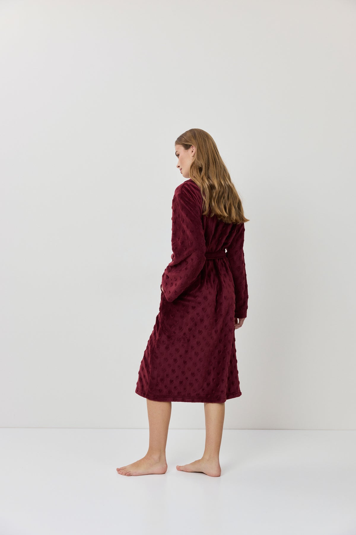 Colette Bathrobe Burgandy