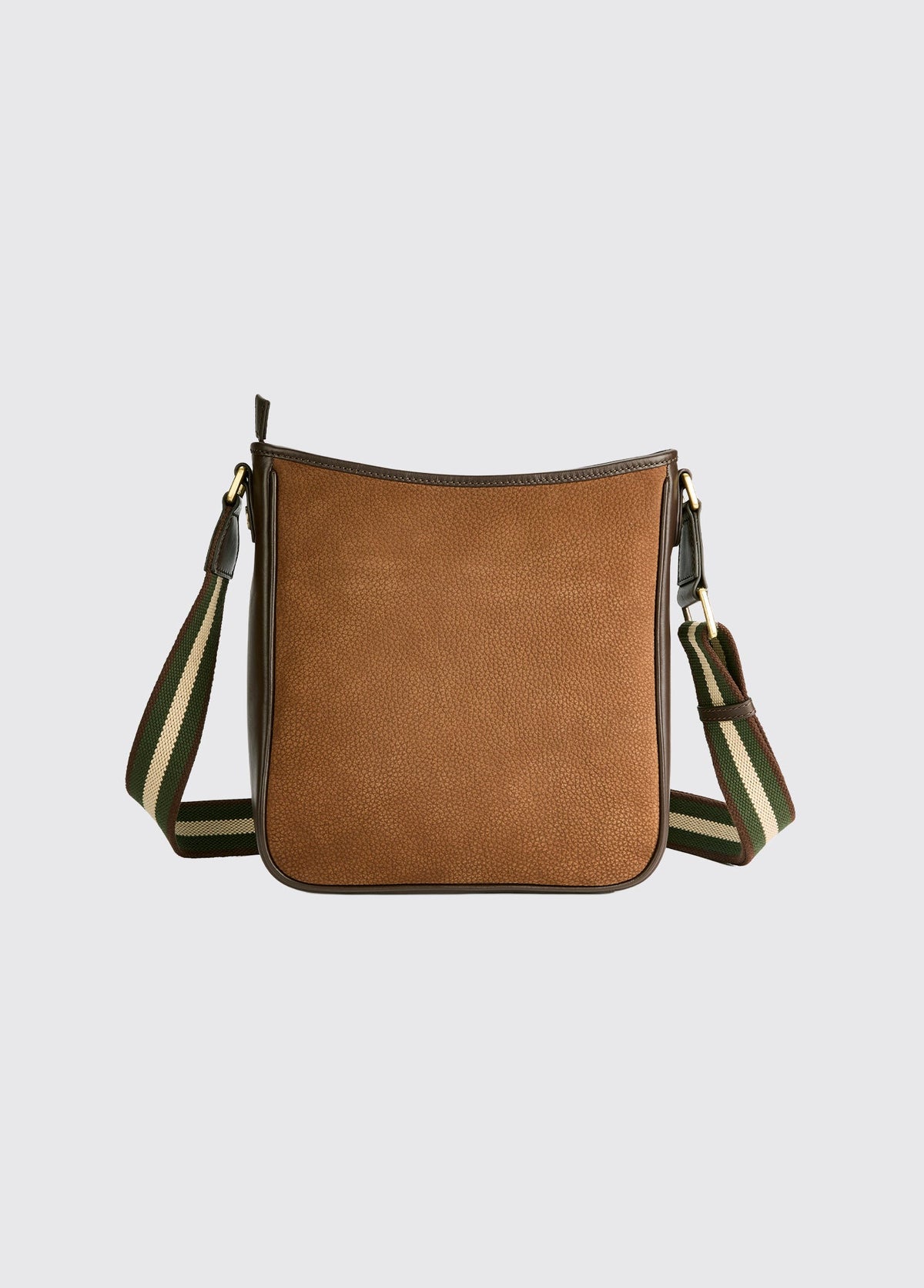 Tullyfern Suede And Leather Handbag - Walnut