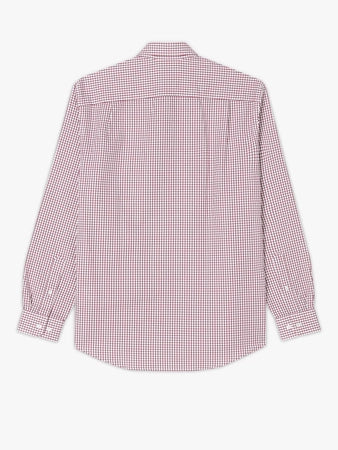 Collins Shirt Burgundy White