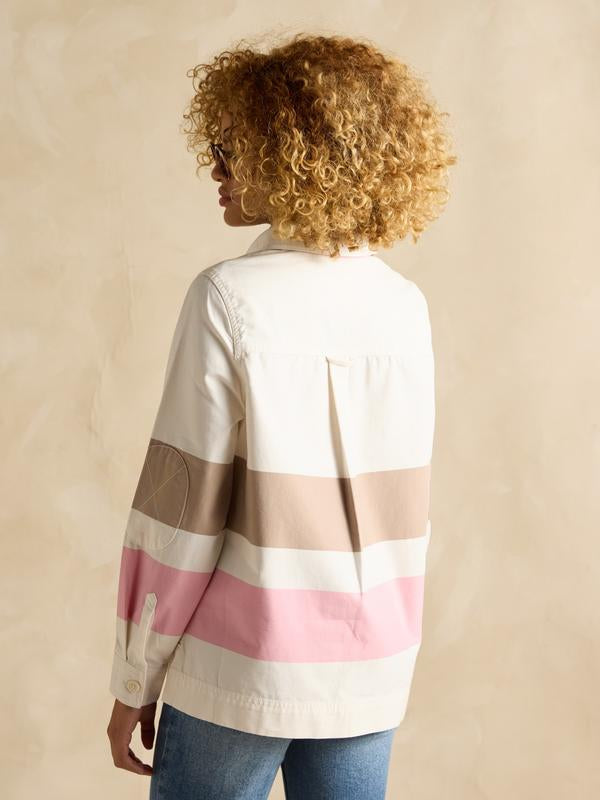 Brinkley Deck Shirt Tan & Pink