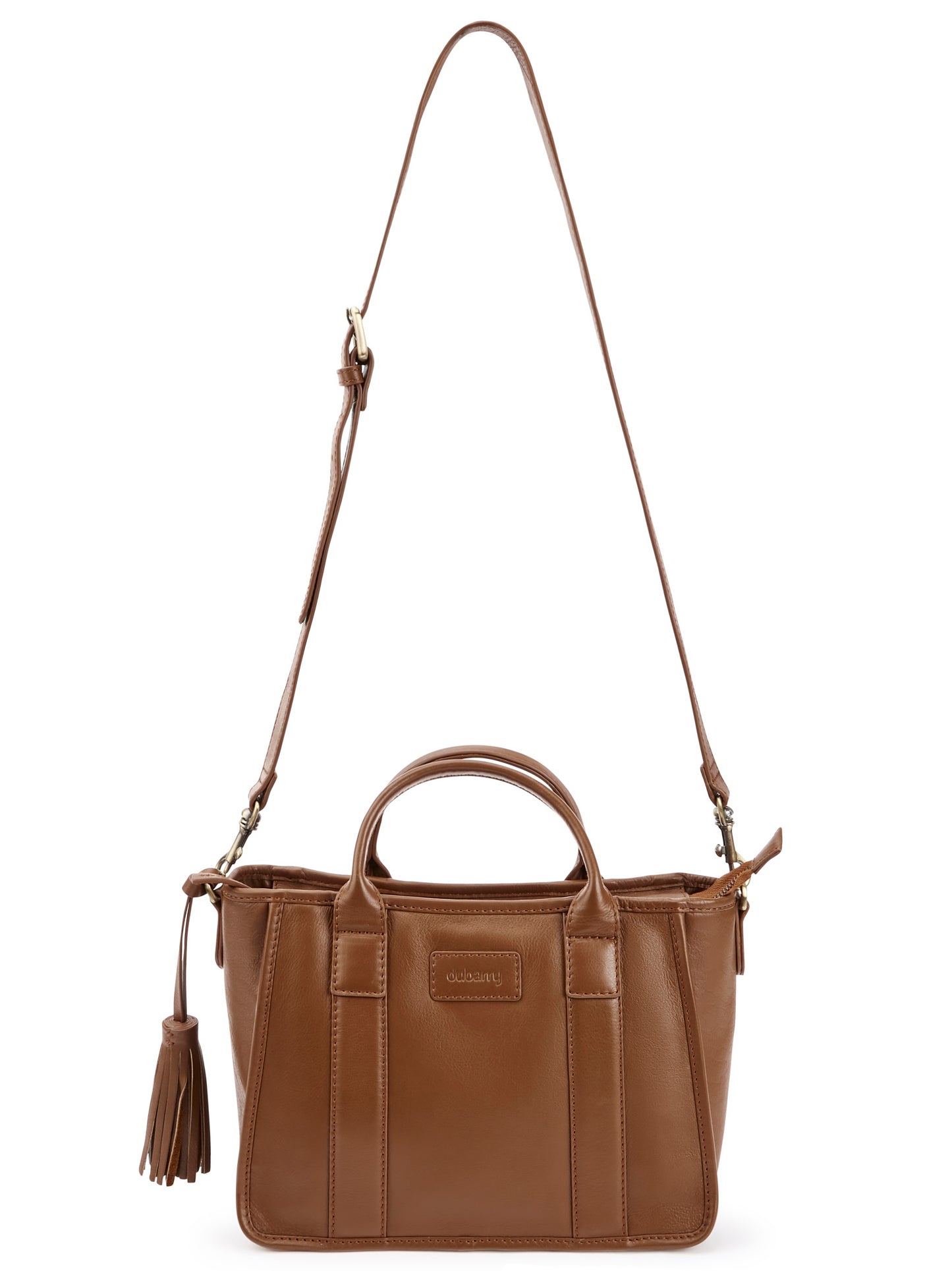 Ramelton Medium Size Leather Handbag - Caramel