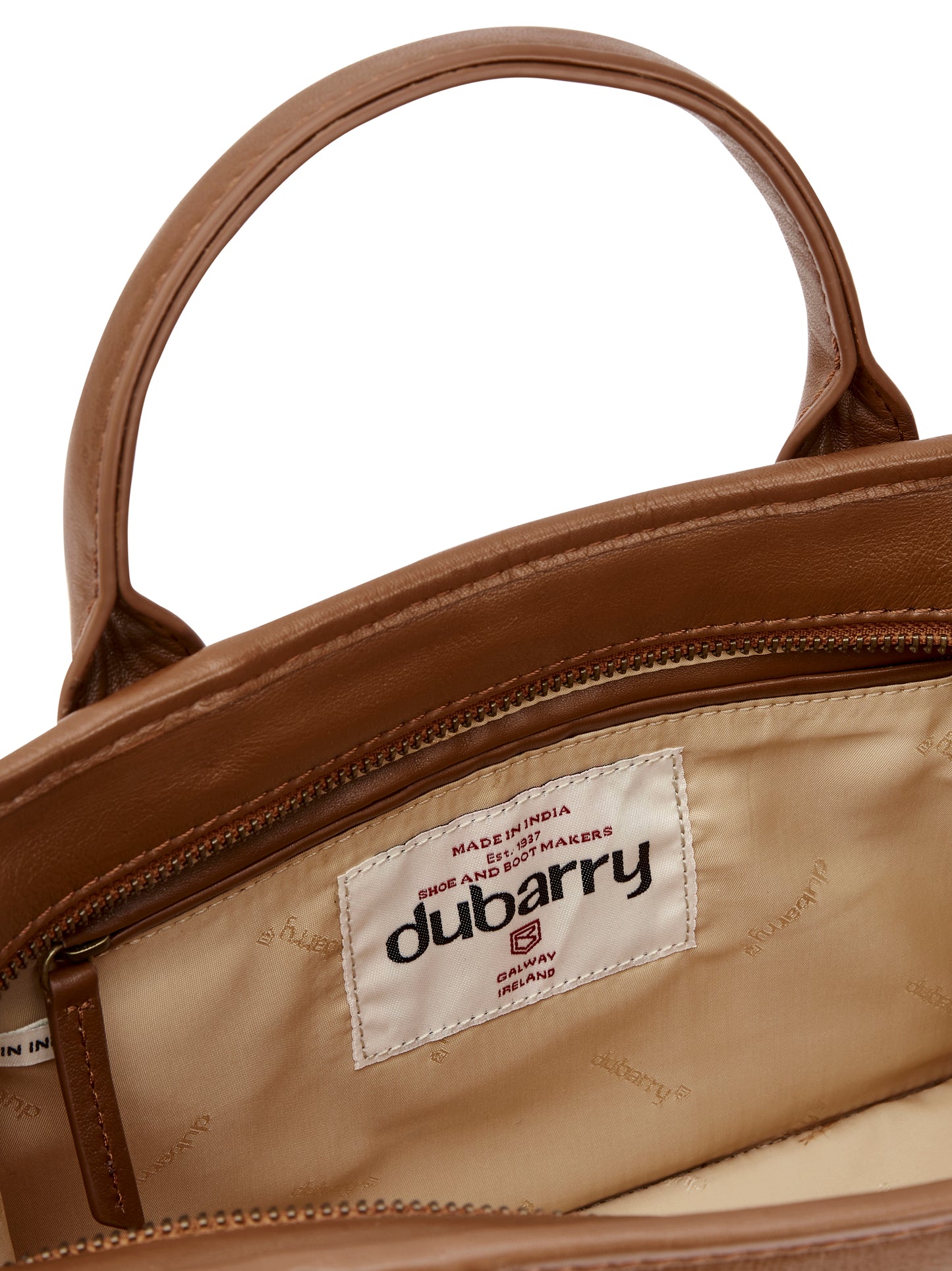 Ramelton Medium Size Leather Handbag - Caramel