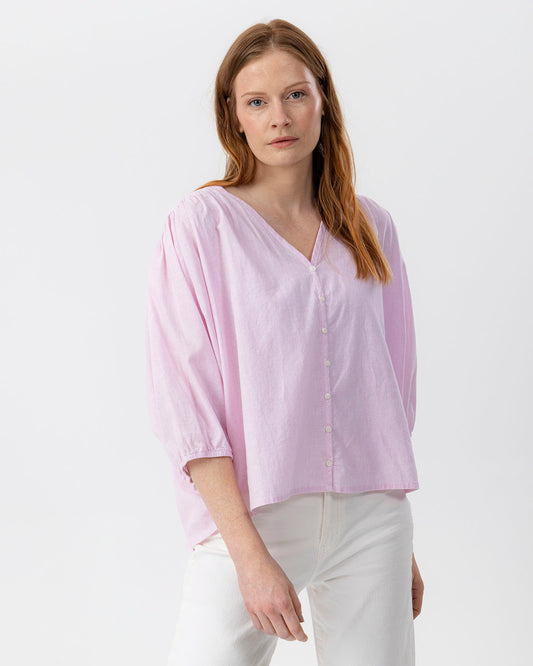 Emily Blouse Light Pink/White