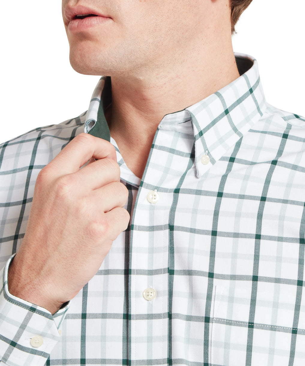 Brancaster Classic Shirt Deep Pine Check