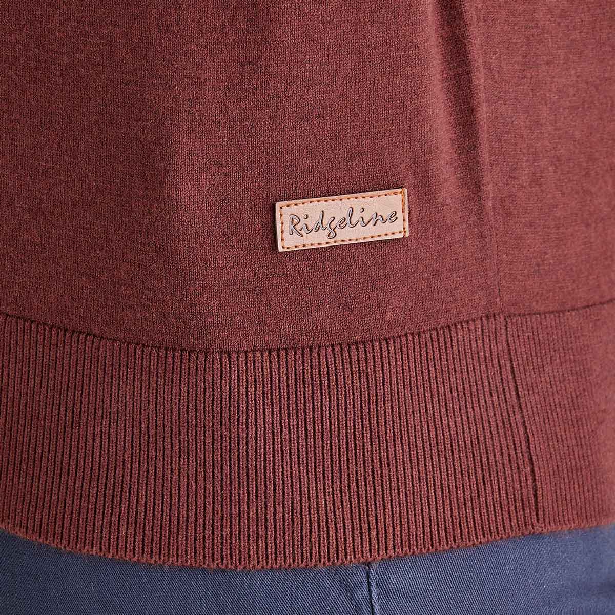 Men’s Hartland 1/4 Zip Knit Oxblood