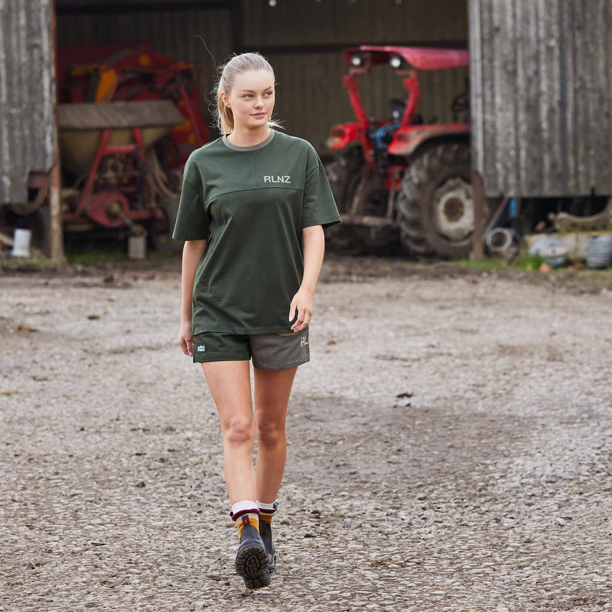 Unisex Hose Down T Shirt Olive