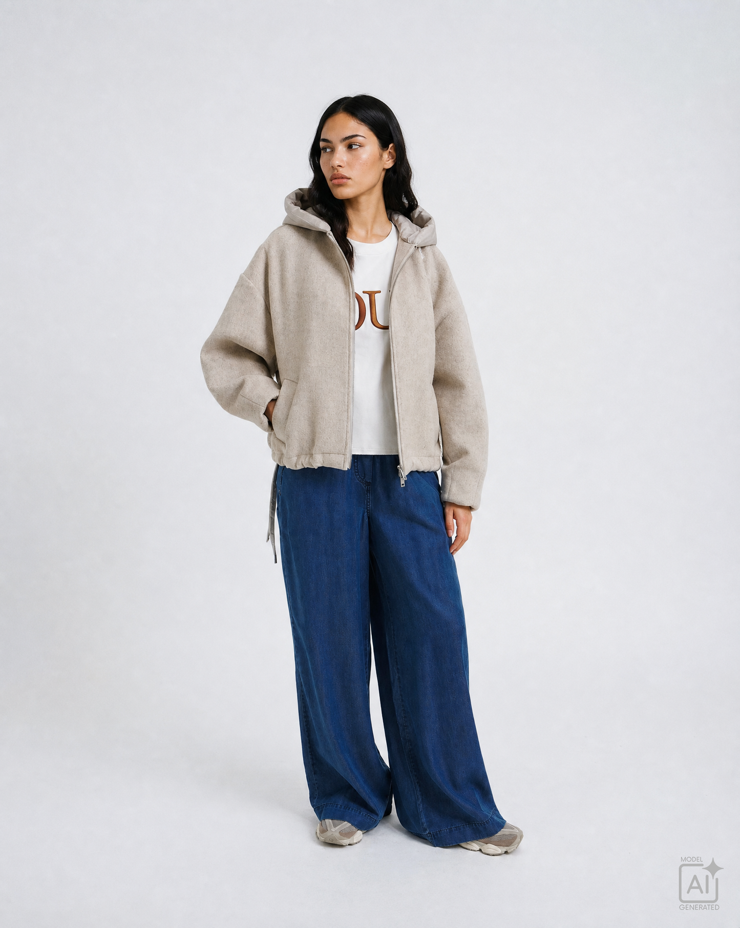 Hybrid Jacket Oat Milk