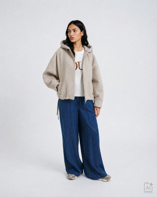 Hybrid Jacket Oat Milk