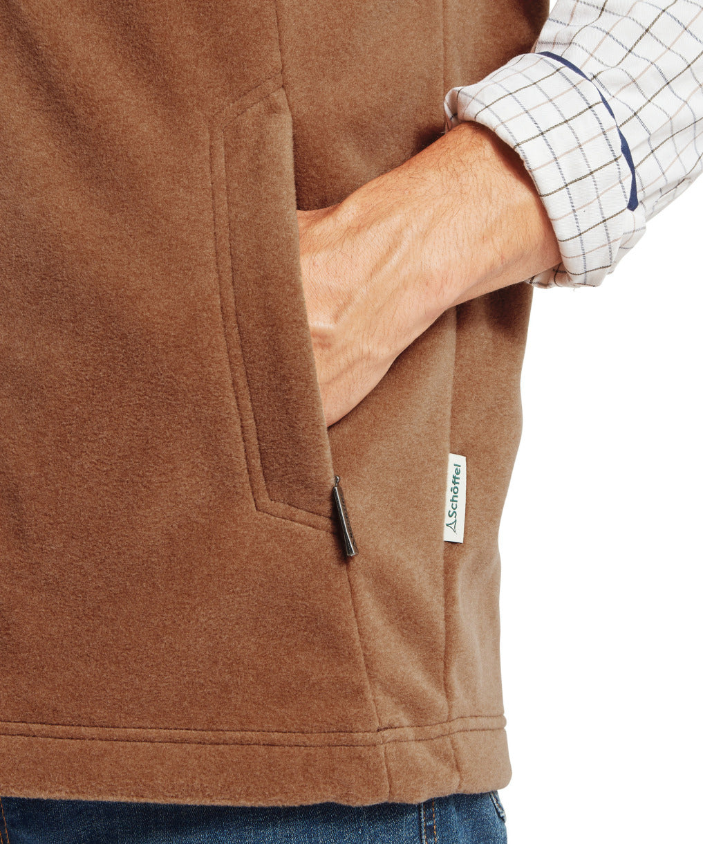 Oakham Fleece Gilet Toffee