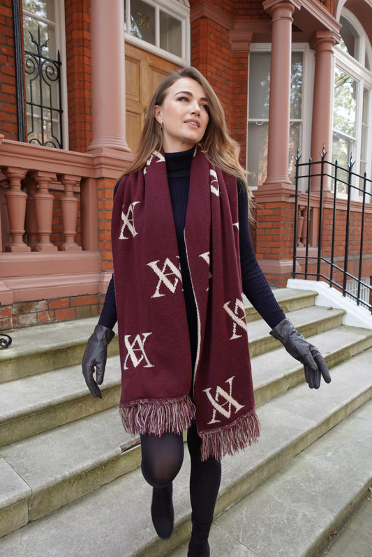 VA Scarf Maroon