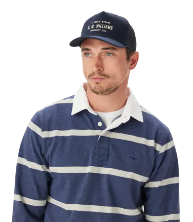 Stencil Trucker Cap Navy