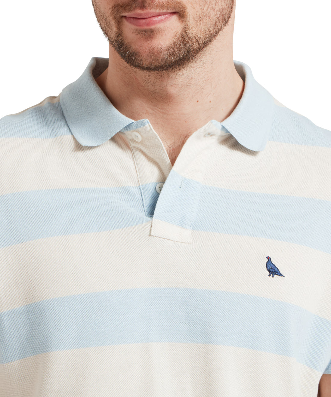 St Ives Heritage Polo Blue Stripe