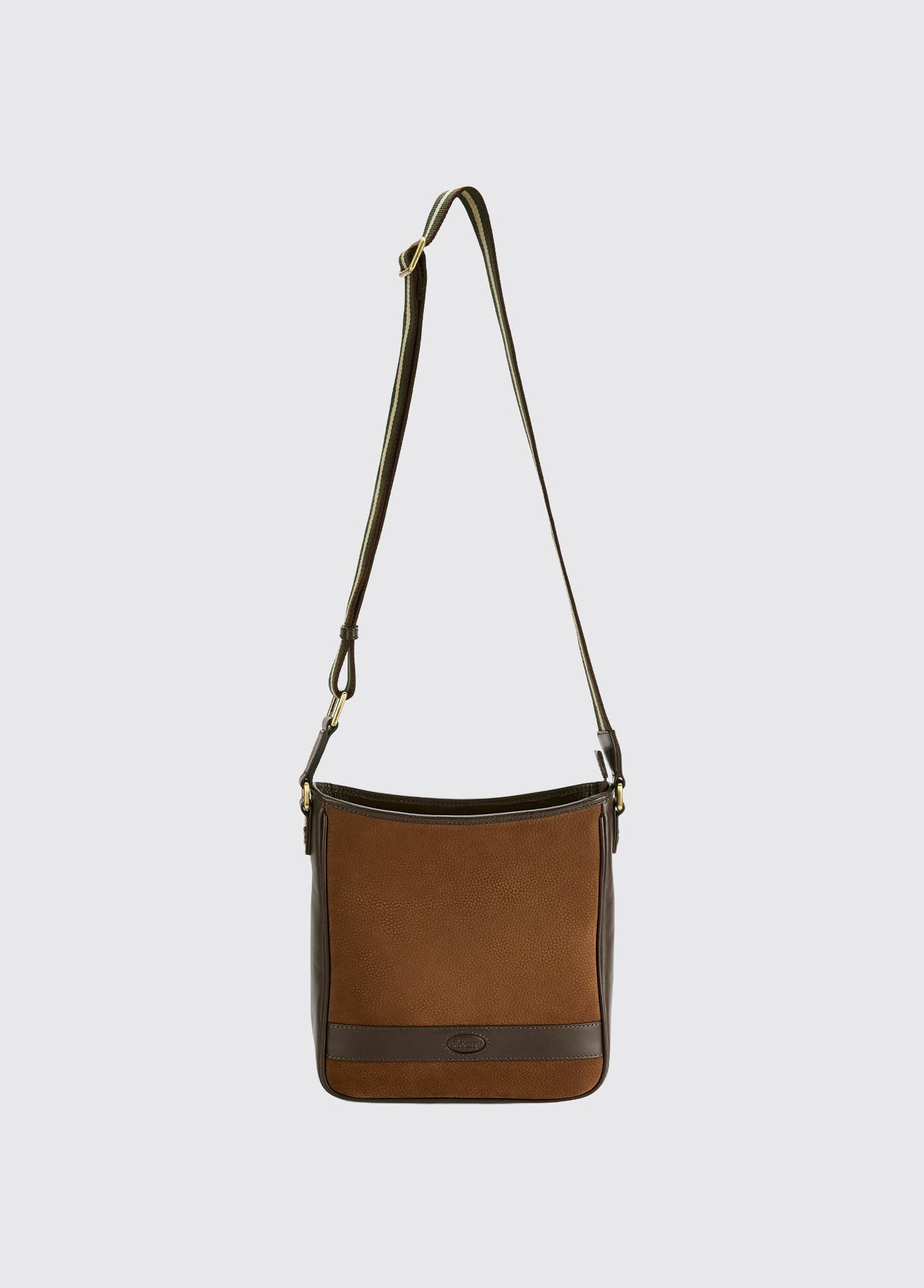 Tullyfern Suede And Leather Handbag - Walnut