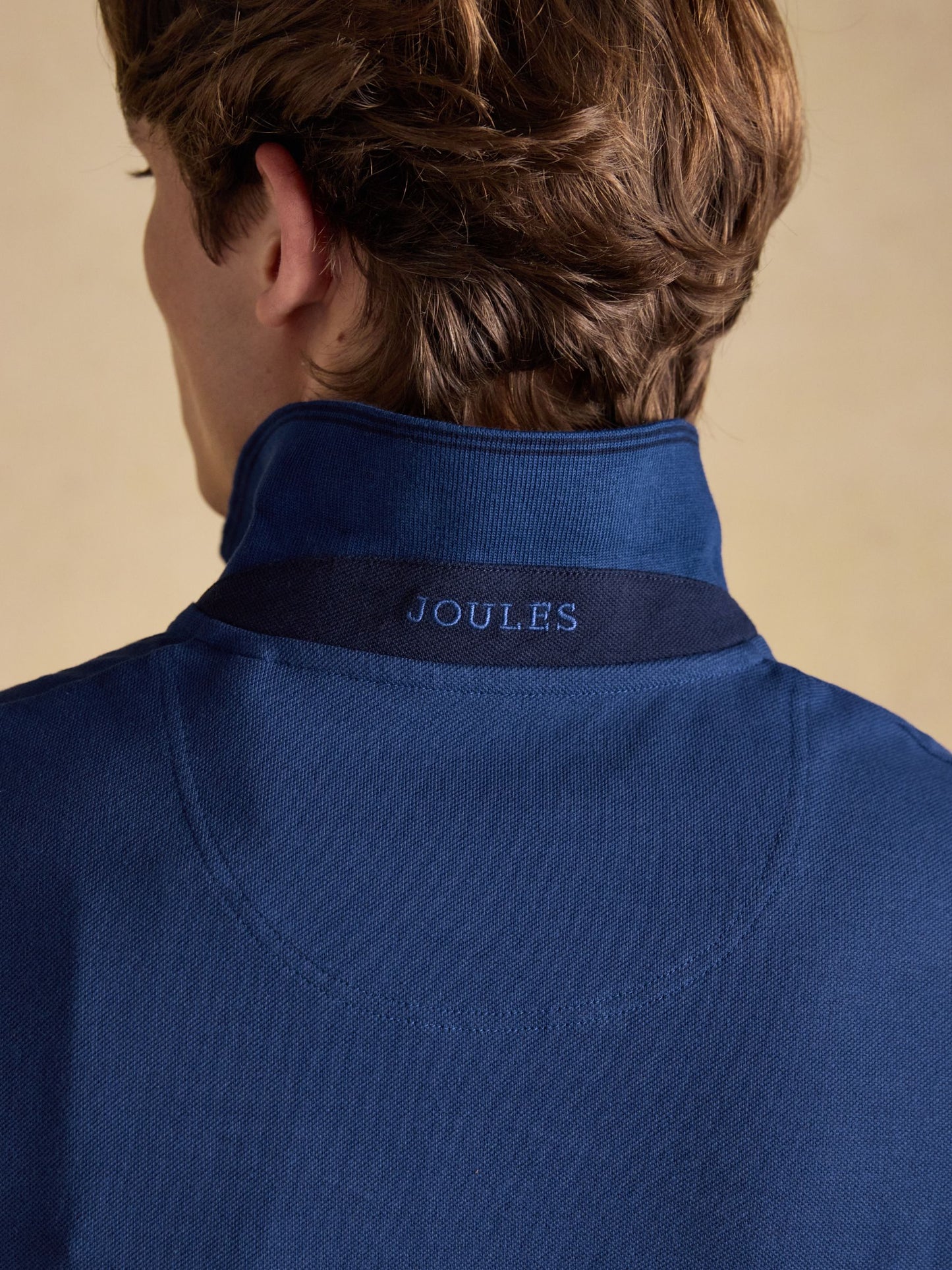 Woody deep blue polo top