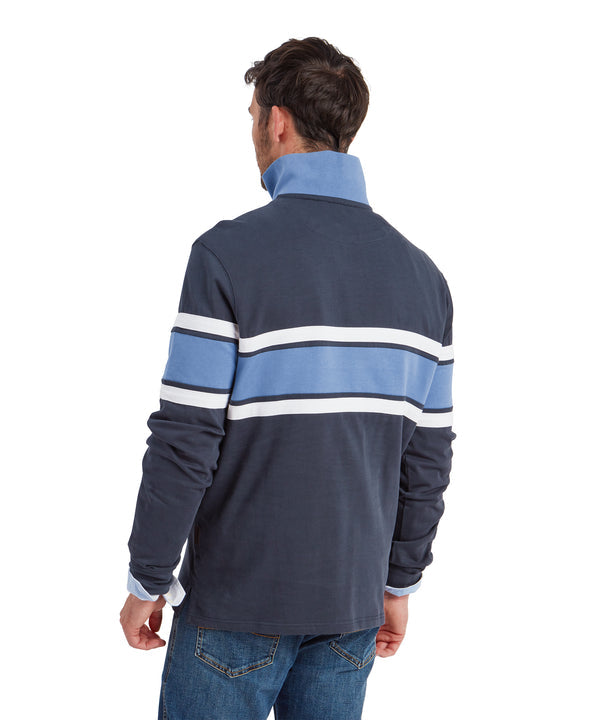 Unisex Exmouth Heritage Quarter Zip Petrol Blue