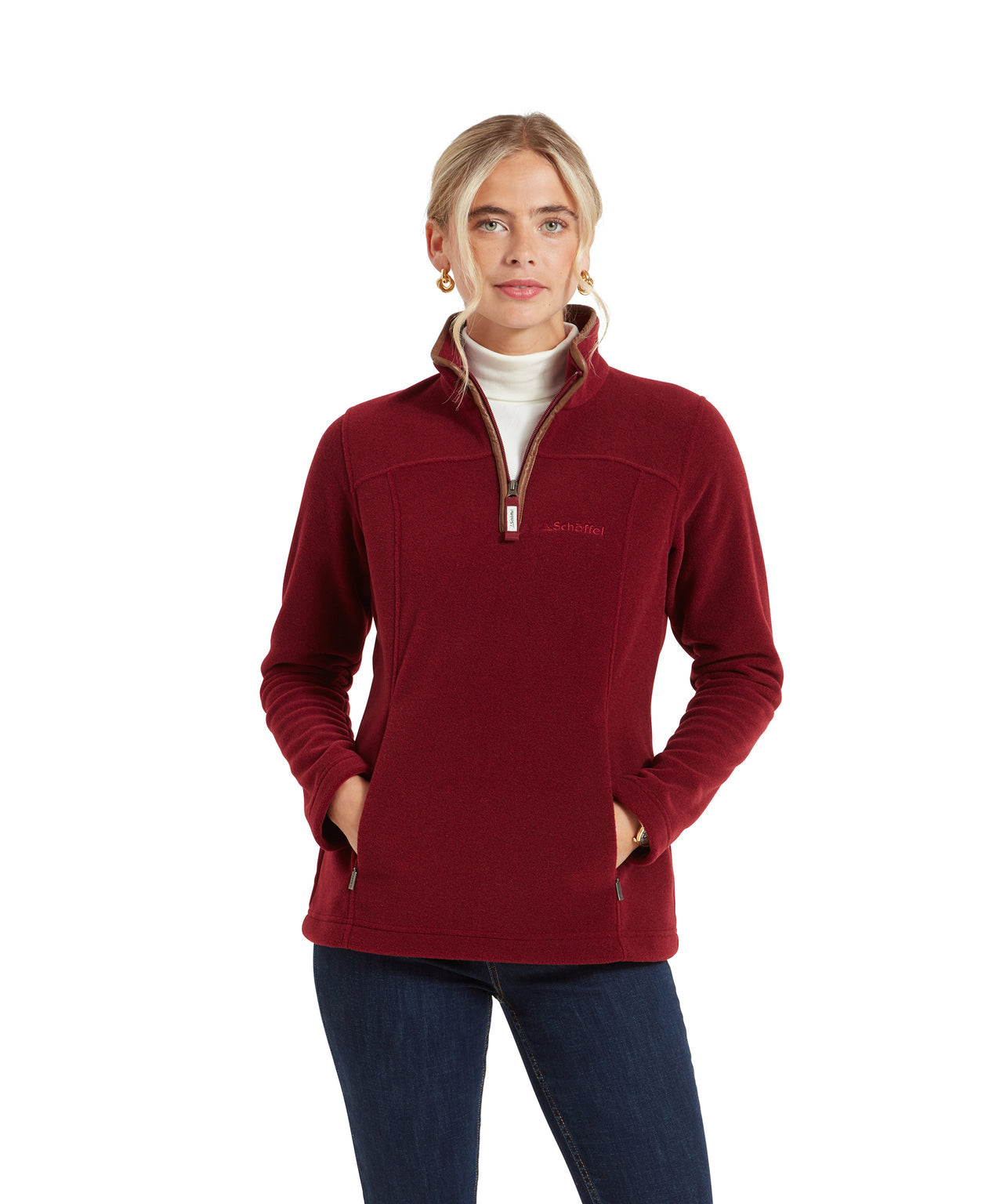 Tilton II Quarter Zip Fleece Claret