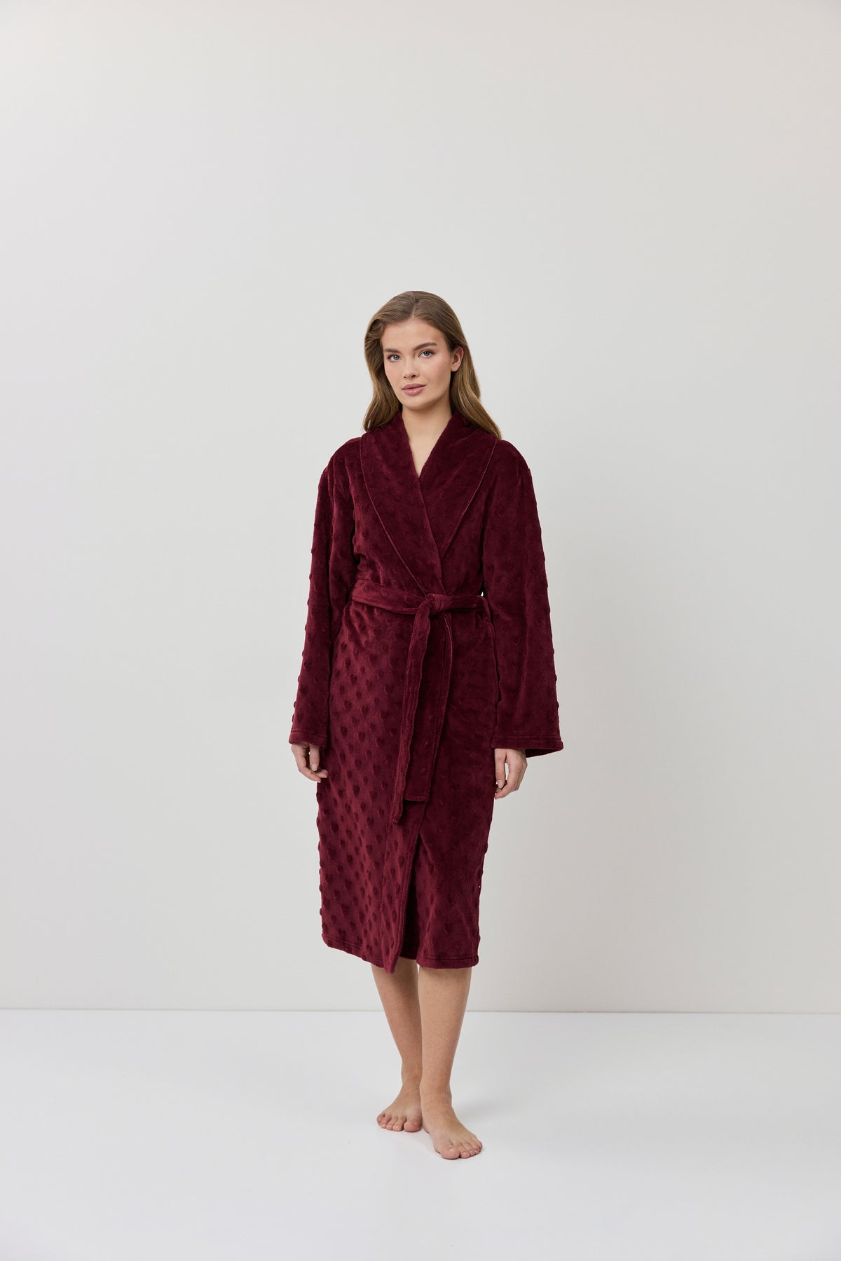 Colette Bathrobe Burgandy