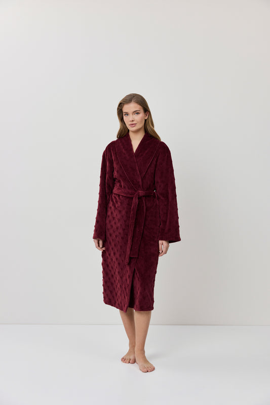 Colette Bathrobe Burgandy