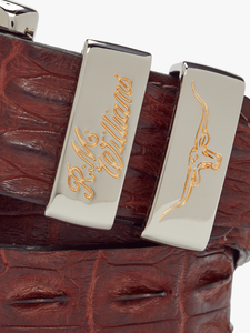 Saltwater Crocodile Belt - Mens 1.5” Tan
