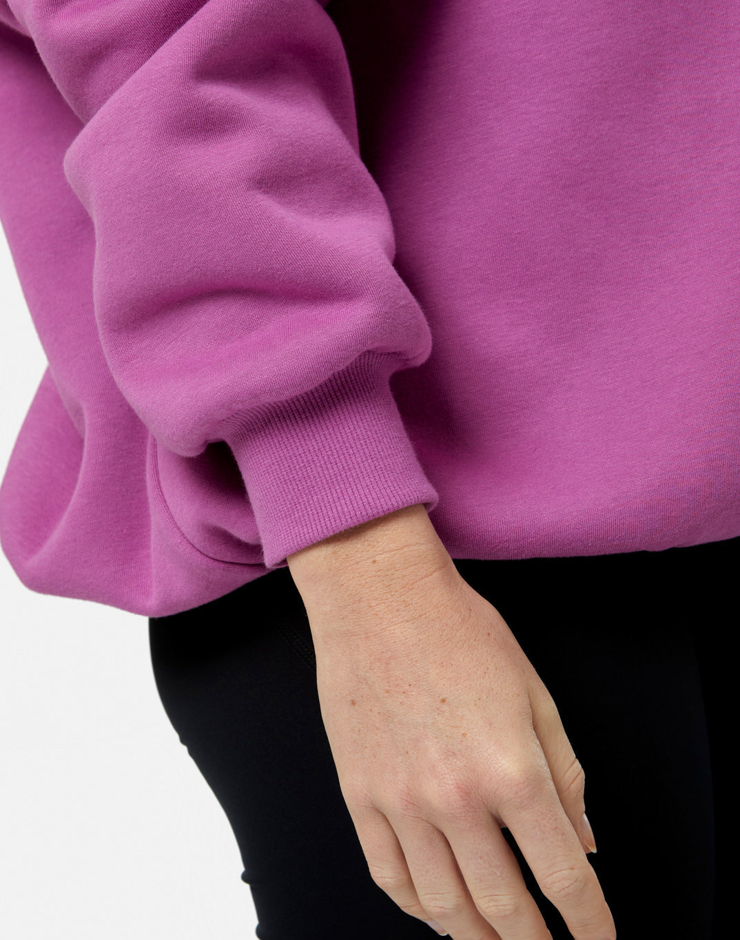 Snap Collar Sweatshirt Crisp Pink