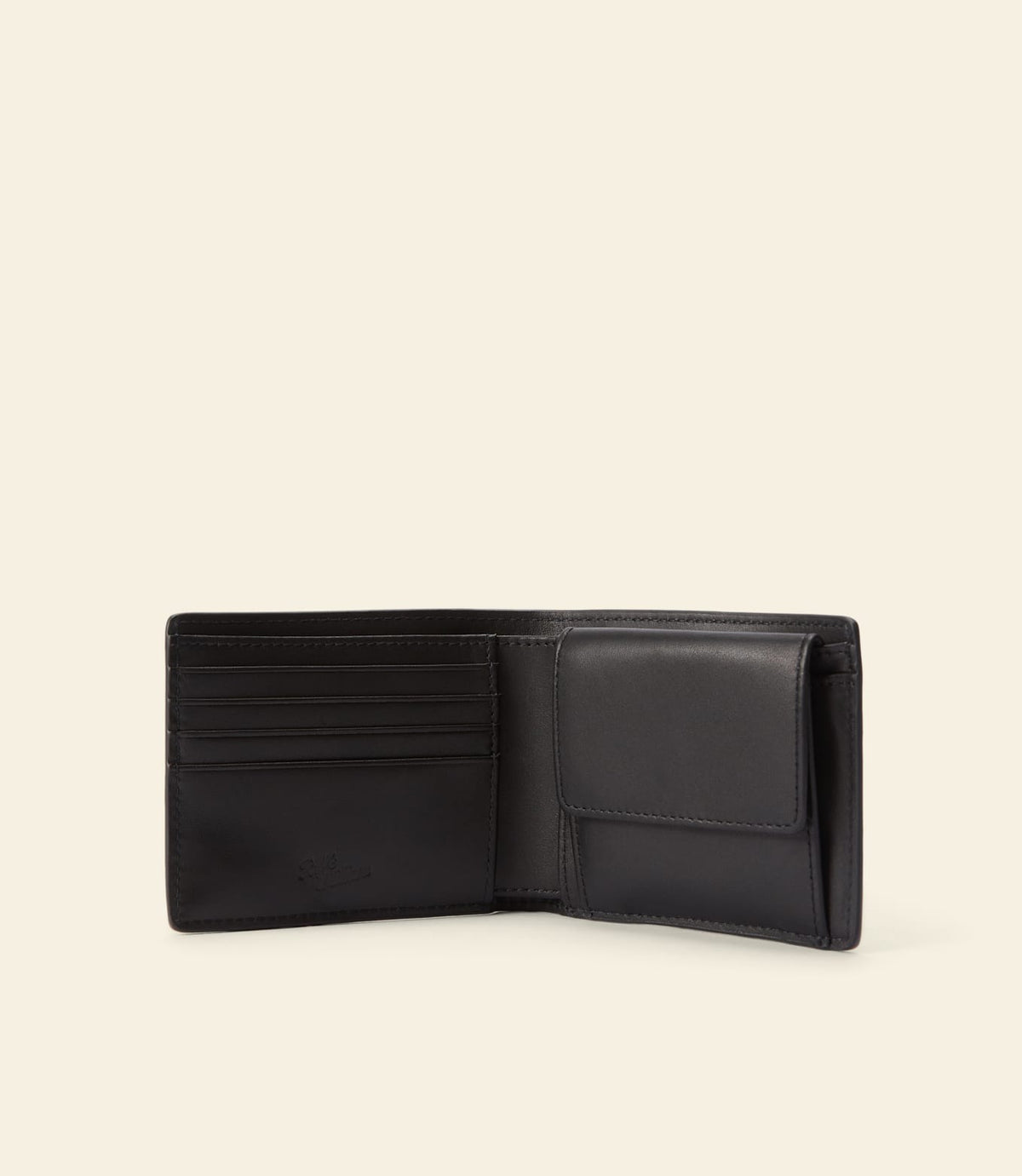 Bifold Wallet with Pocket in black