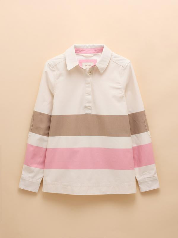 Brinkley Deck Shirt Tan & Pink