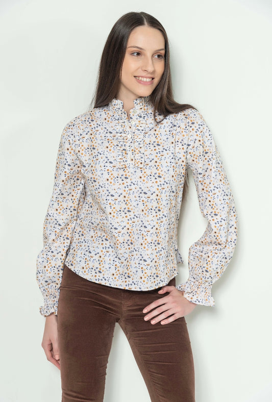Aurora Gold Flowers Blouse