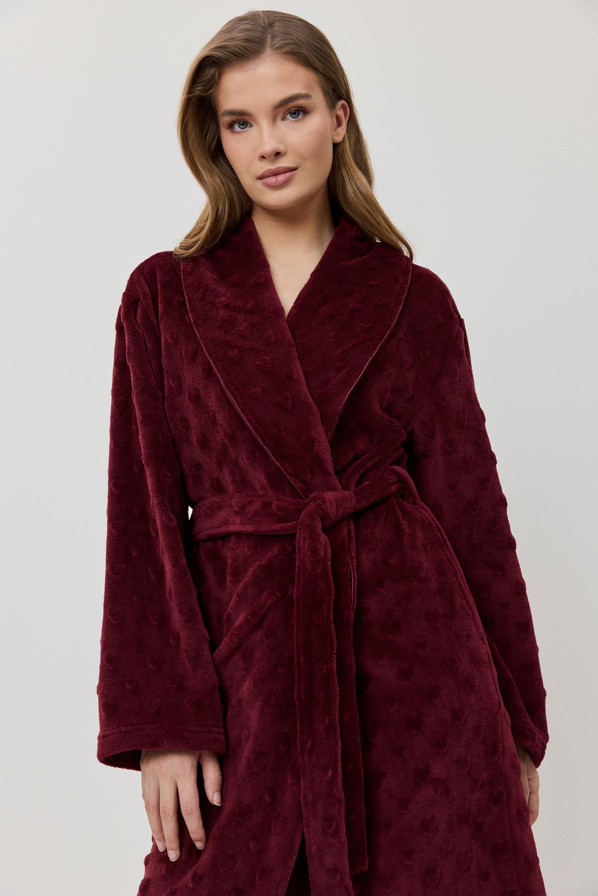 Colette Bathrobe Burgandy