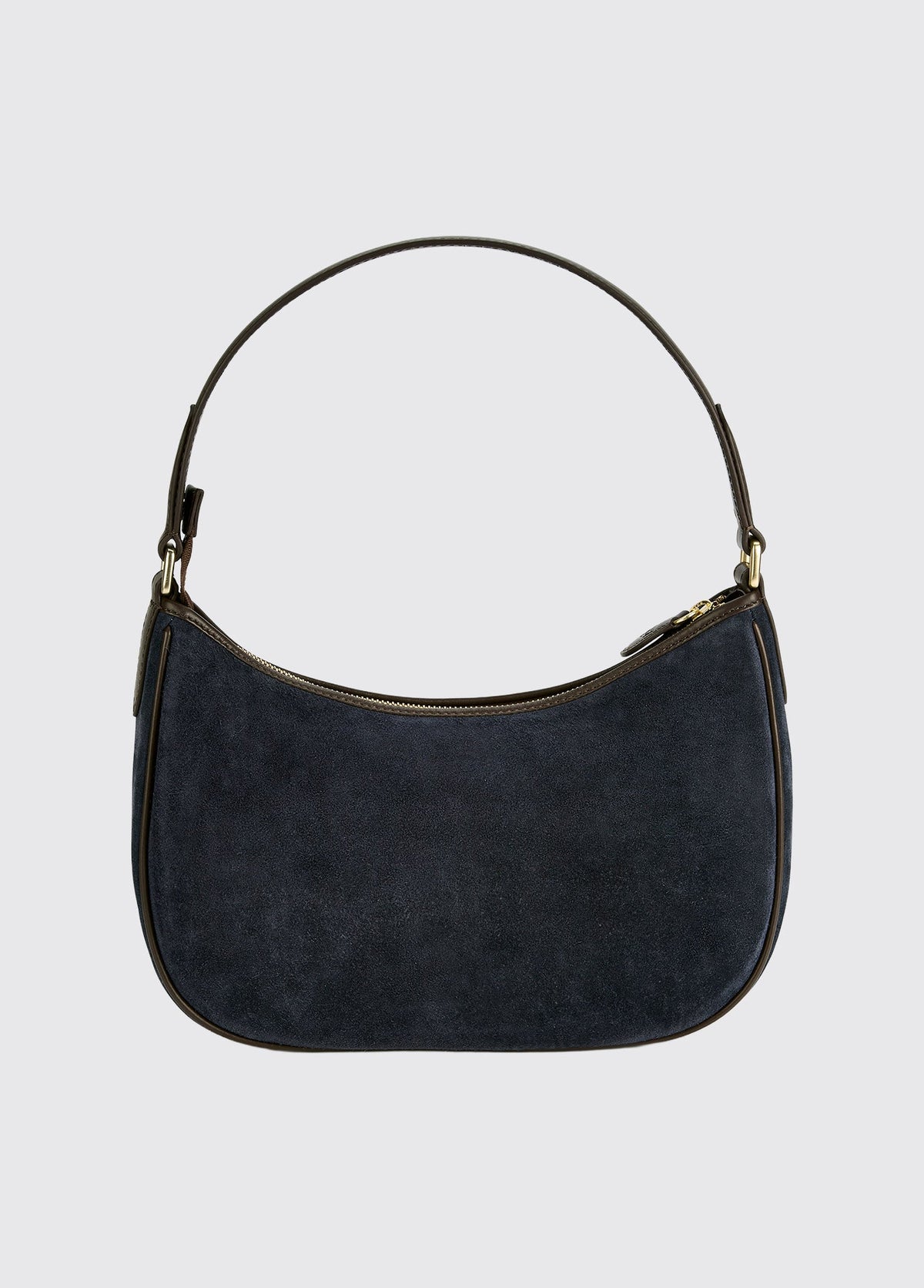 Cushendall Suede And Leather Handbag - Navy