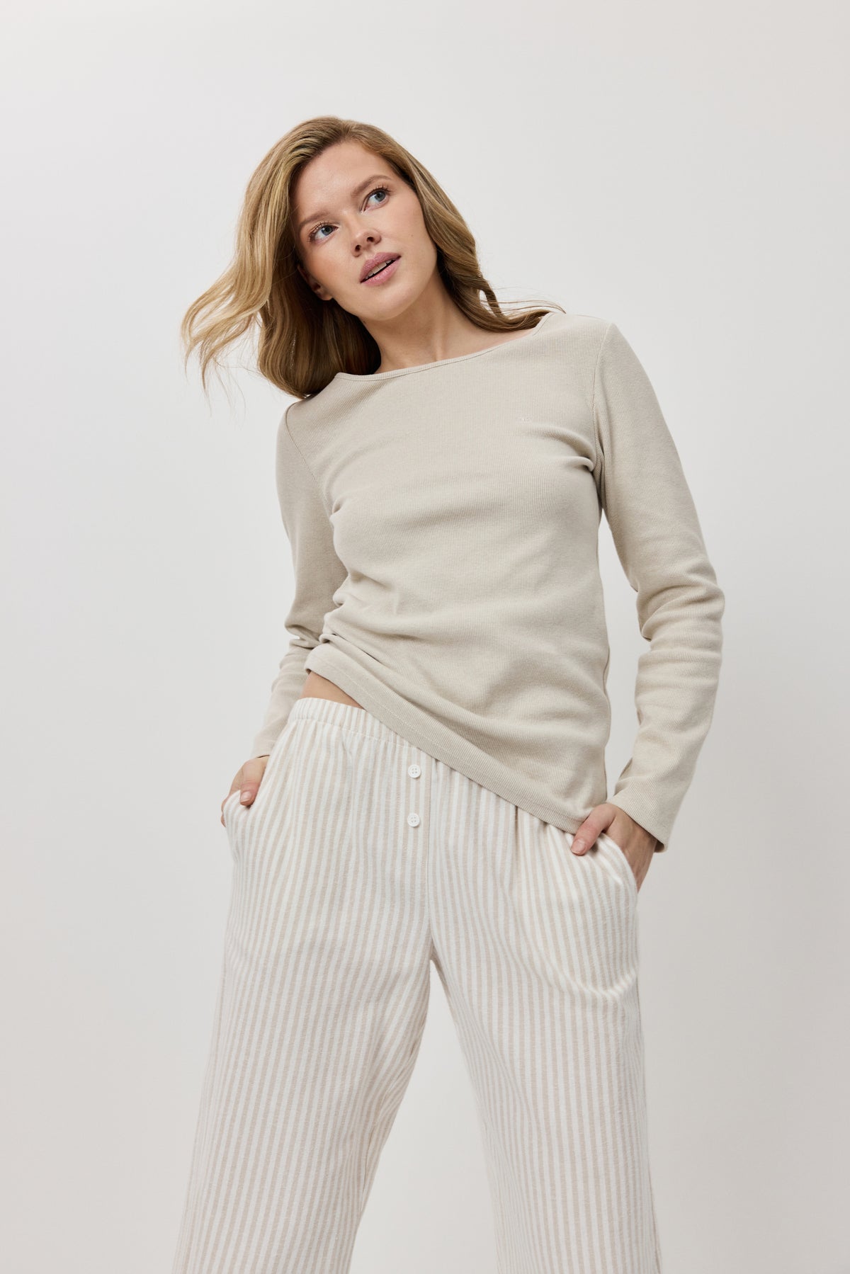 Avianna PJ long Beige