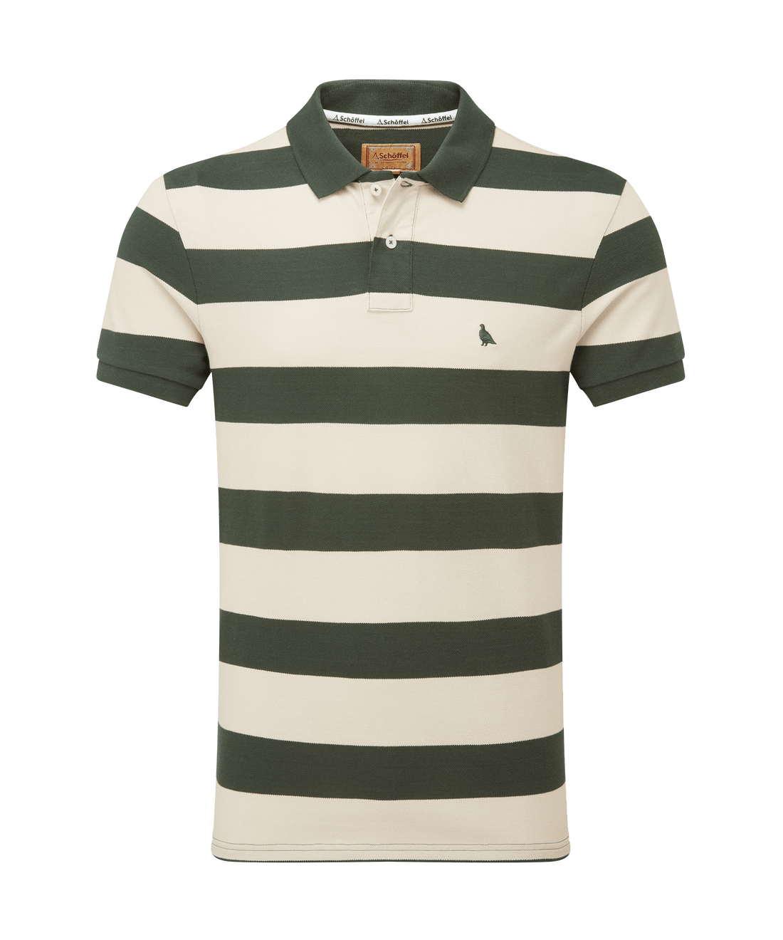 St Ives Heritage Polo Green Stripe