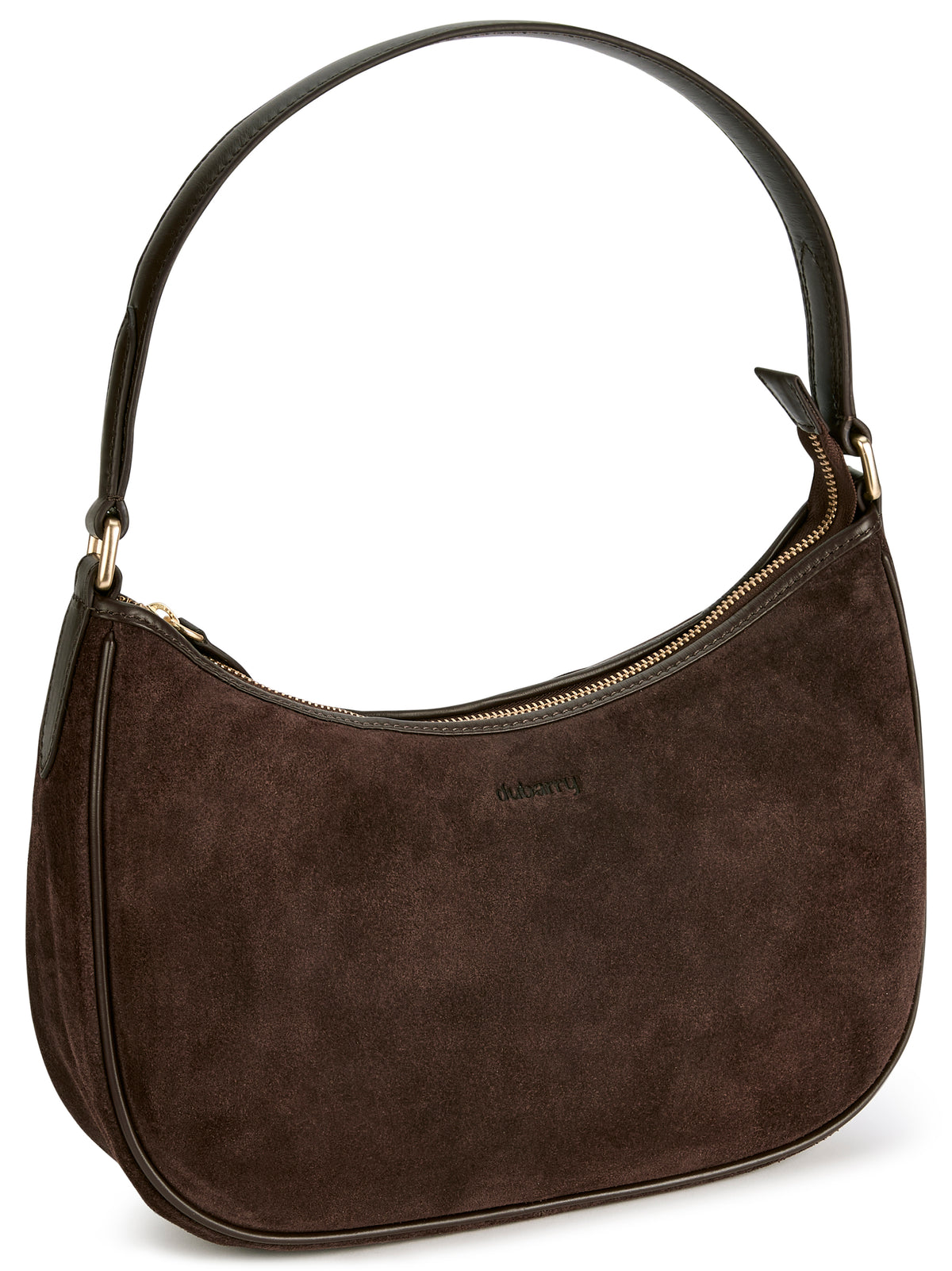 Cushendall Suede And Leather Handbag - Cigar