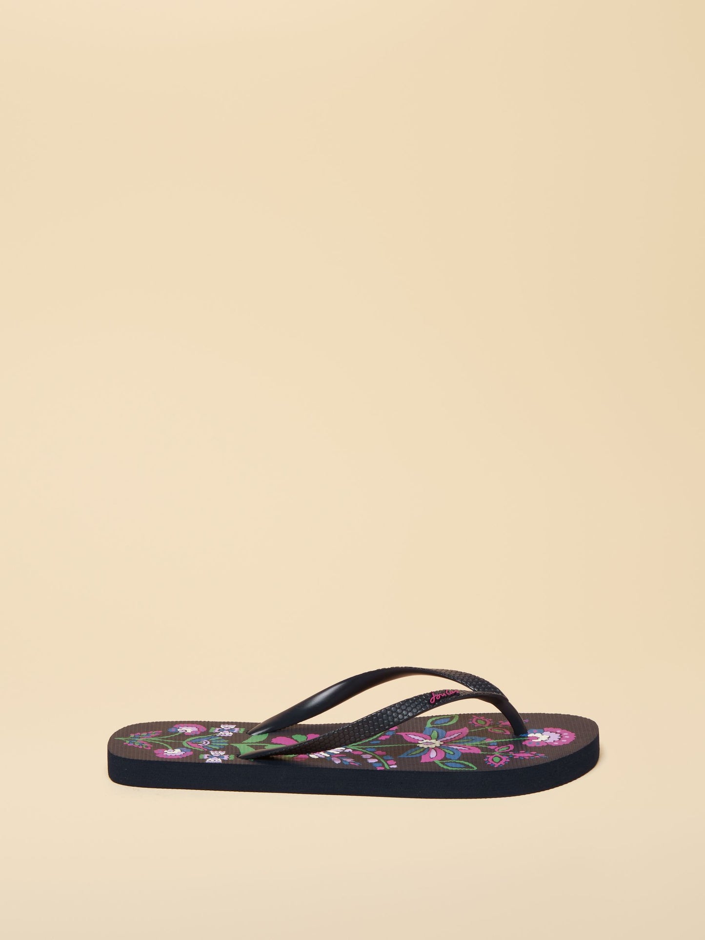 Sandy Navy Floral Printed Flip Flops