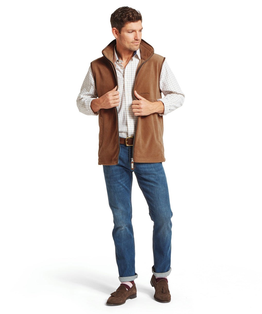 Oakham Fleece Gilet Toffee