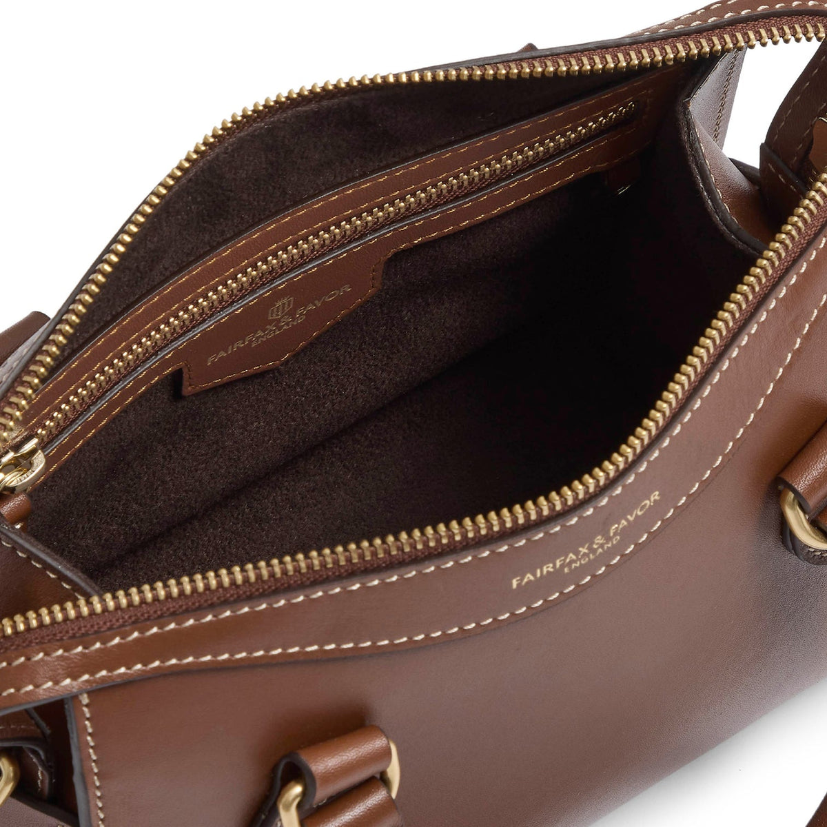Kew Tan leather Mini handbag