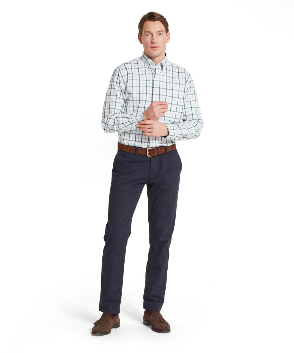 Brancaster Classic Shirt Deep Pine Check