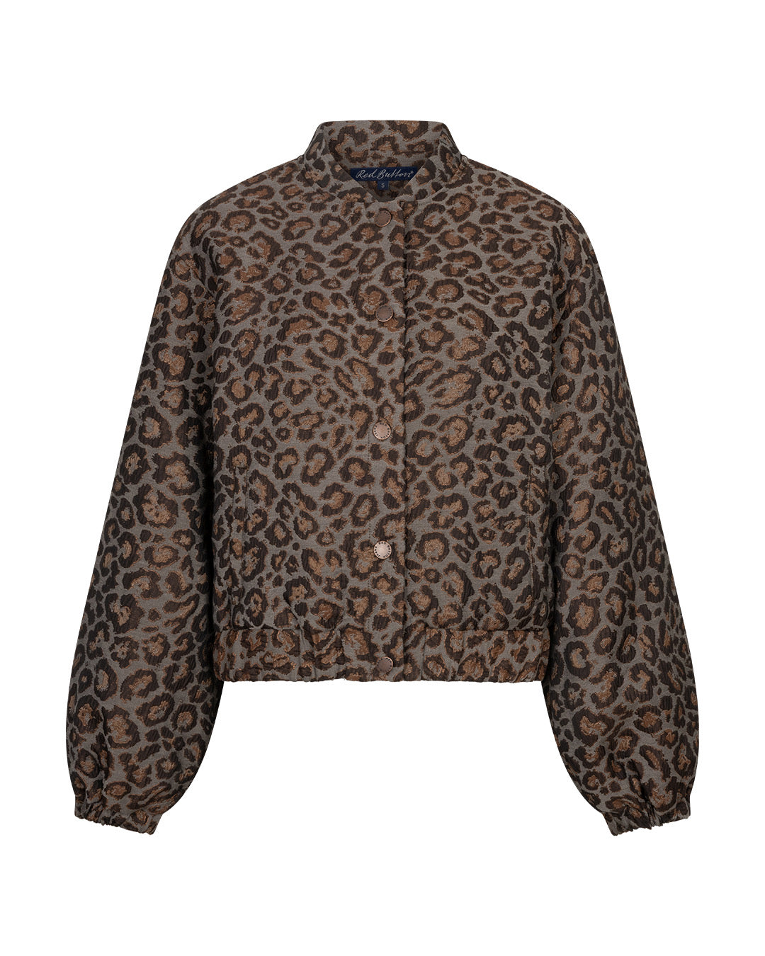Bomber Jacquard Lurex Grey Brown