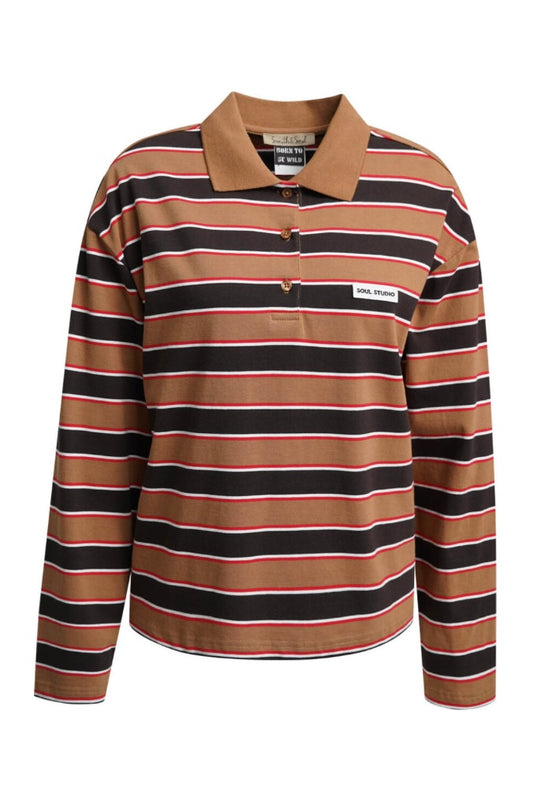 Boxy Rugby Longsleeve Multistripe