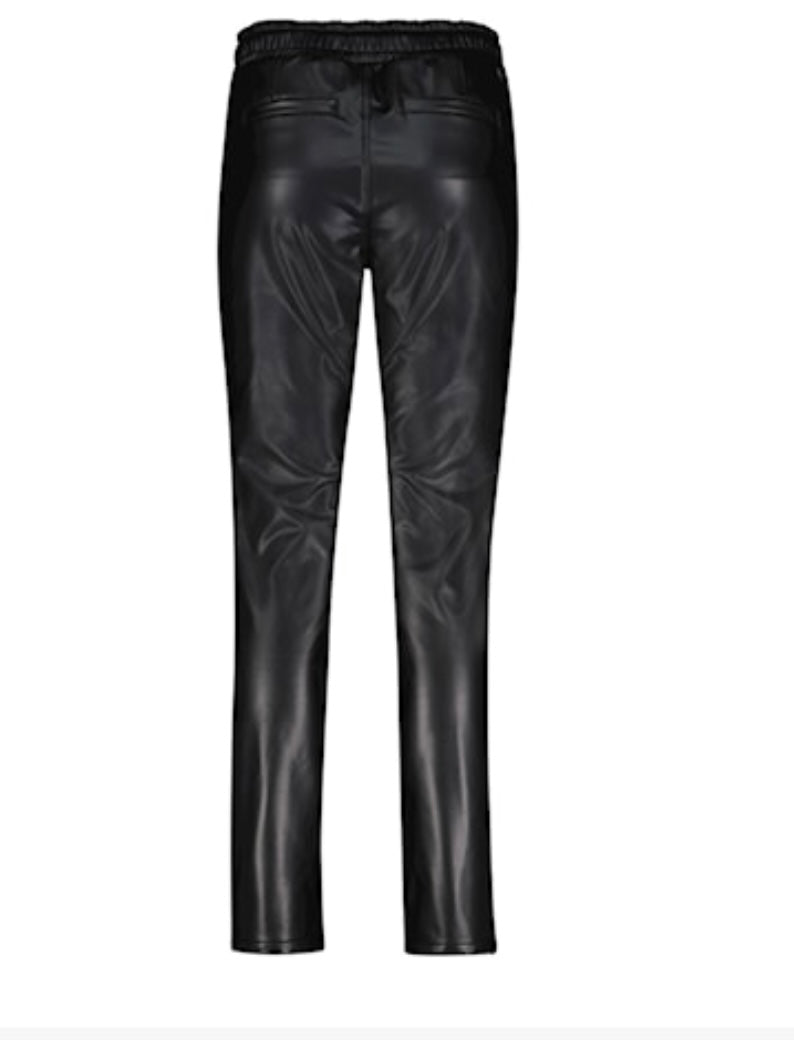 Tessy Faux Leather Trousers Black