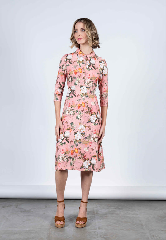 Sophie Dress Pink Butterflies