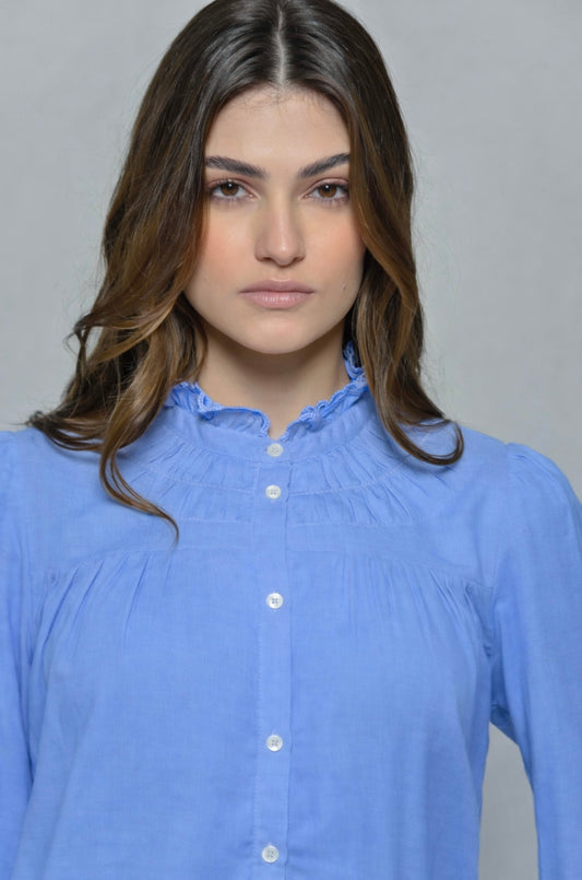 Greta Blue Blouse