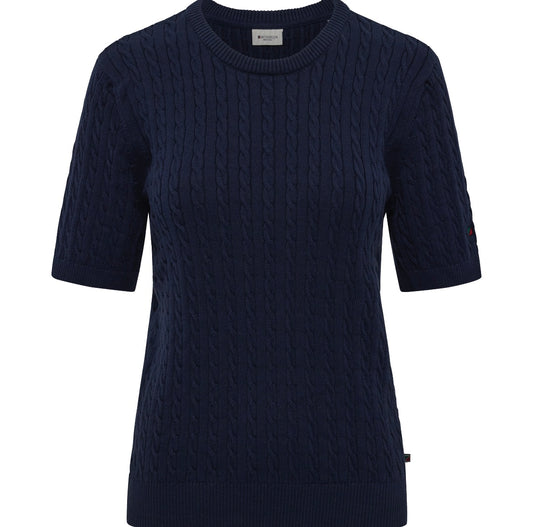 Serena Cable Knit Navy