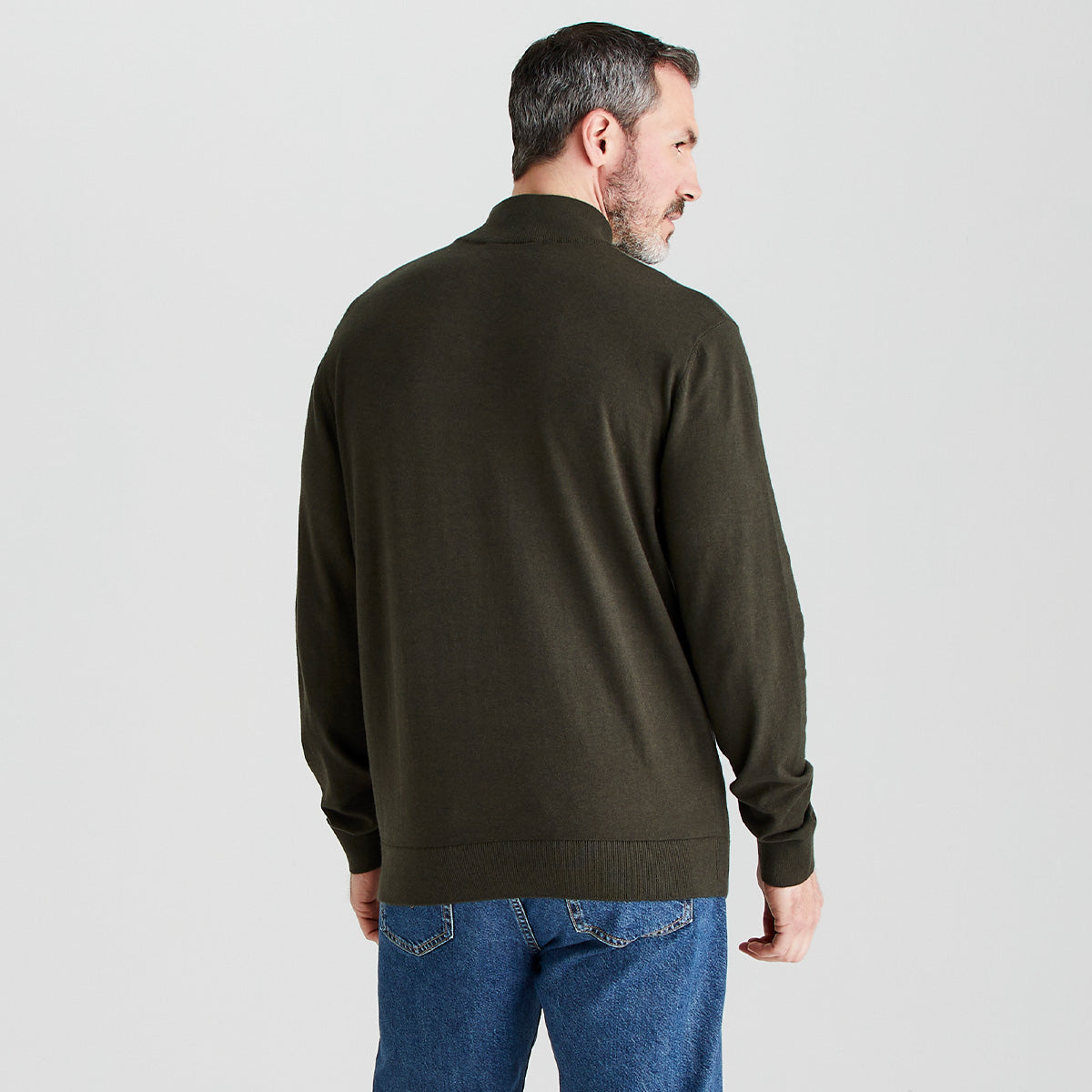 Men’s Hartland 1/4 Zip Knit Deep Forest