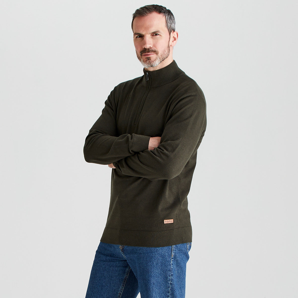 Men’s Hartland 1/4 Zip Knit Deep Forest