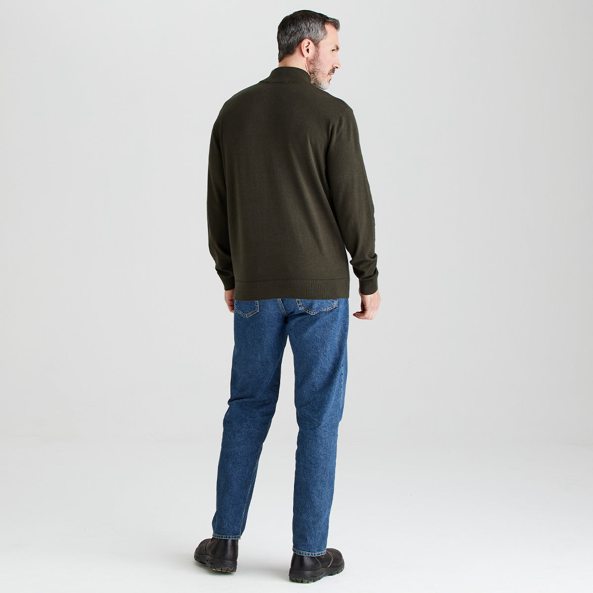 Men’s Hartland 1/4 Zip Knit Deep Forest