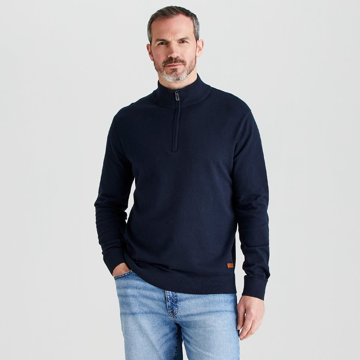 Men’s Hartland 1/4 Zip Knit Navy