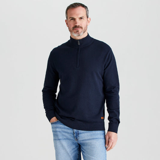 Men’s Hartland 1/4 Zip Knit Navy