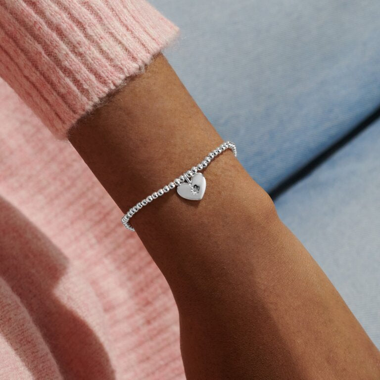A Little 'Here For You' Bracelet In Silver Plating