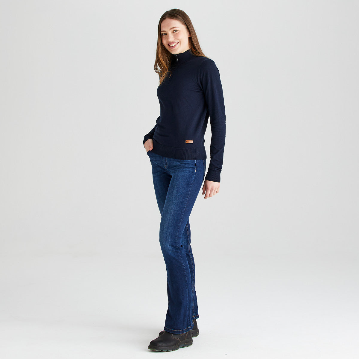 Women’s Melford Knit 1/4 Zip Navy