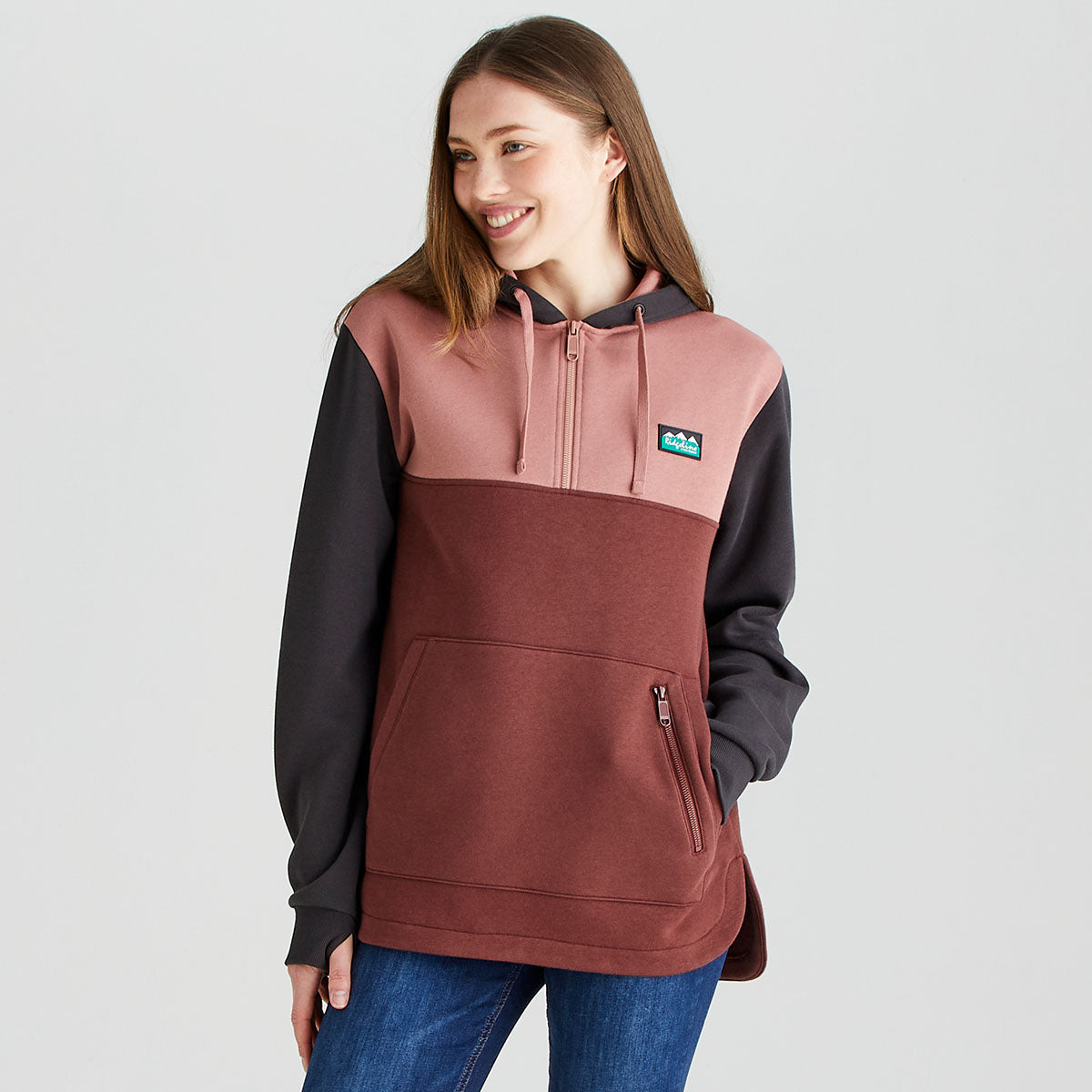 Women’s Tribe Hoodie Oxblood Tri Colour